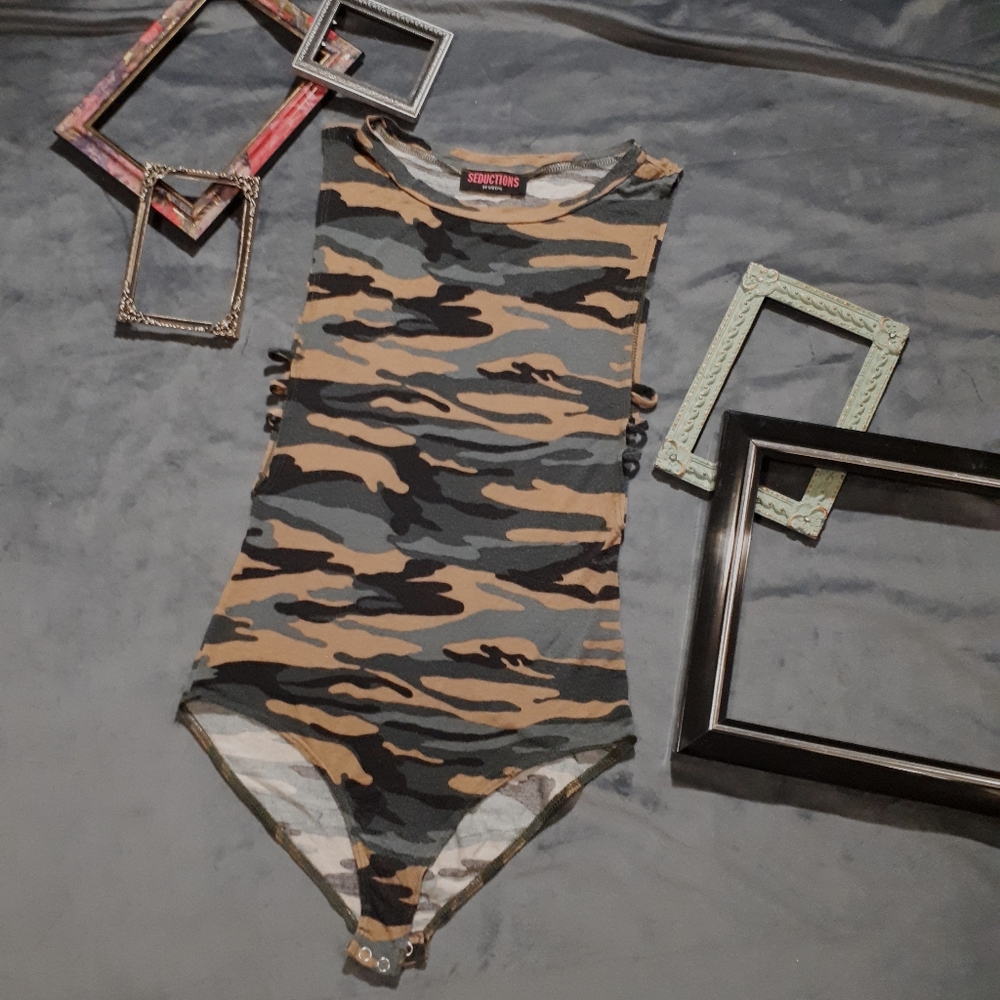 Soft camo bodysuit